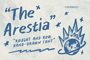 Arestia - Rough Handwritten Font