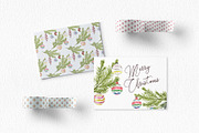 Christmas watercolor clipart set, an Illustration by lilisprints (Thumbnail 5 of 6)
