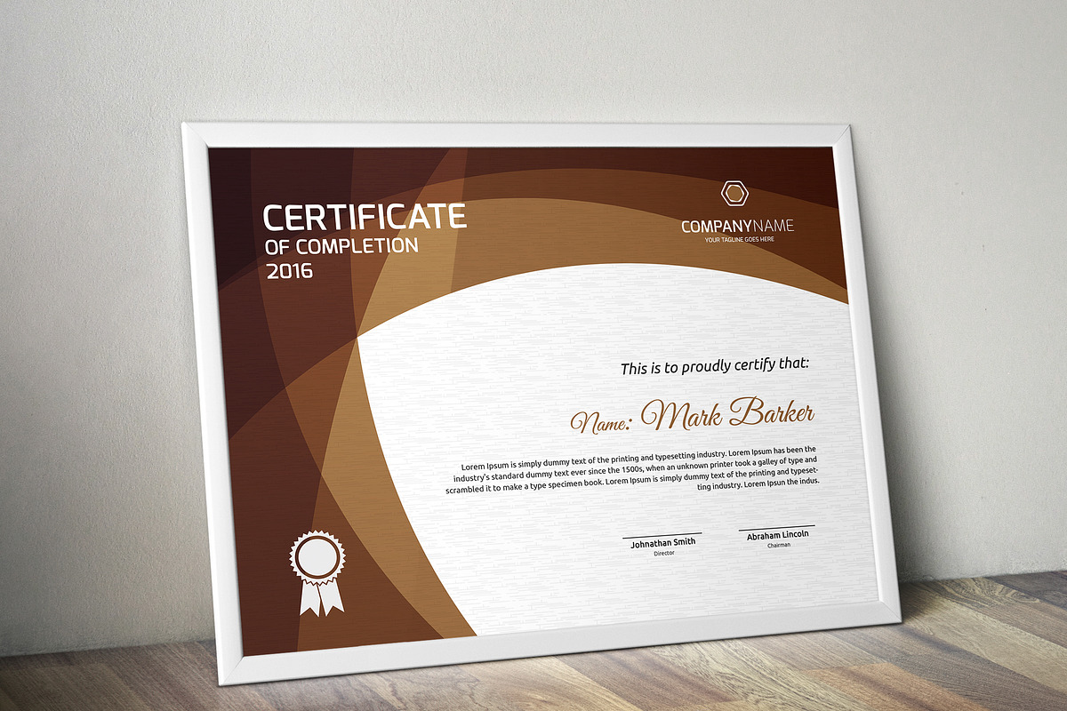 Certificate, a Stationery Template by Curve Design (Photo 5 of 5)