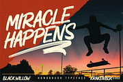 Black Willow - Handbrush, a Font by Krakenbox Studio (Thumbnail 3 of 12)