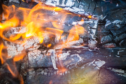 Close up view on the smouldering, an Abstract Photo by darksoul72