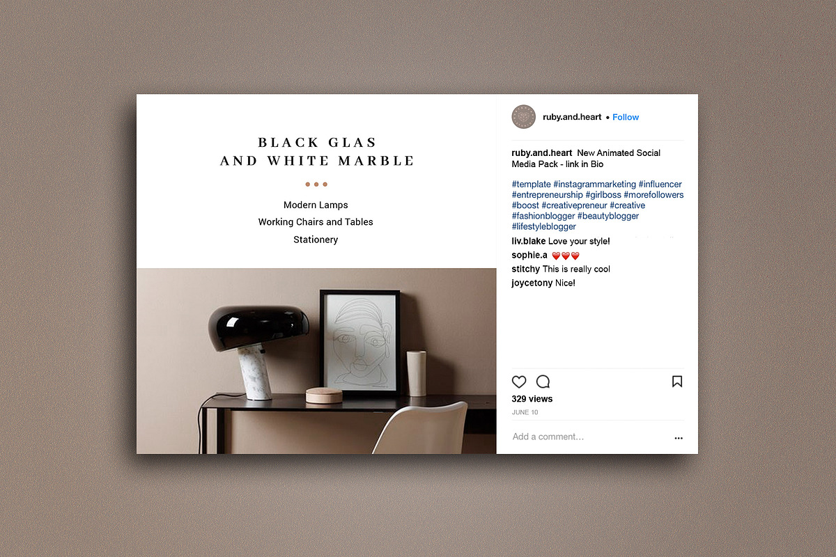 Animated Zooming Instagram Pack, a Social Media Template by Ruby&Heart Studio (Photo 4 of 7)