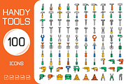 Handy Tools and Equipment Icons Set, an Icon by Designfour (Thumbnail 1 of 5)