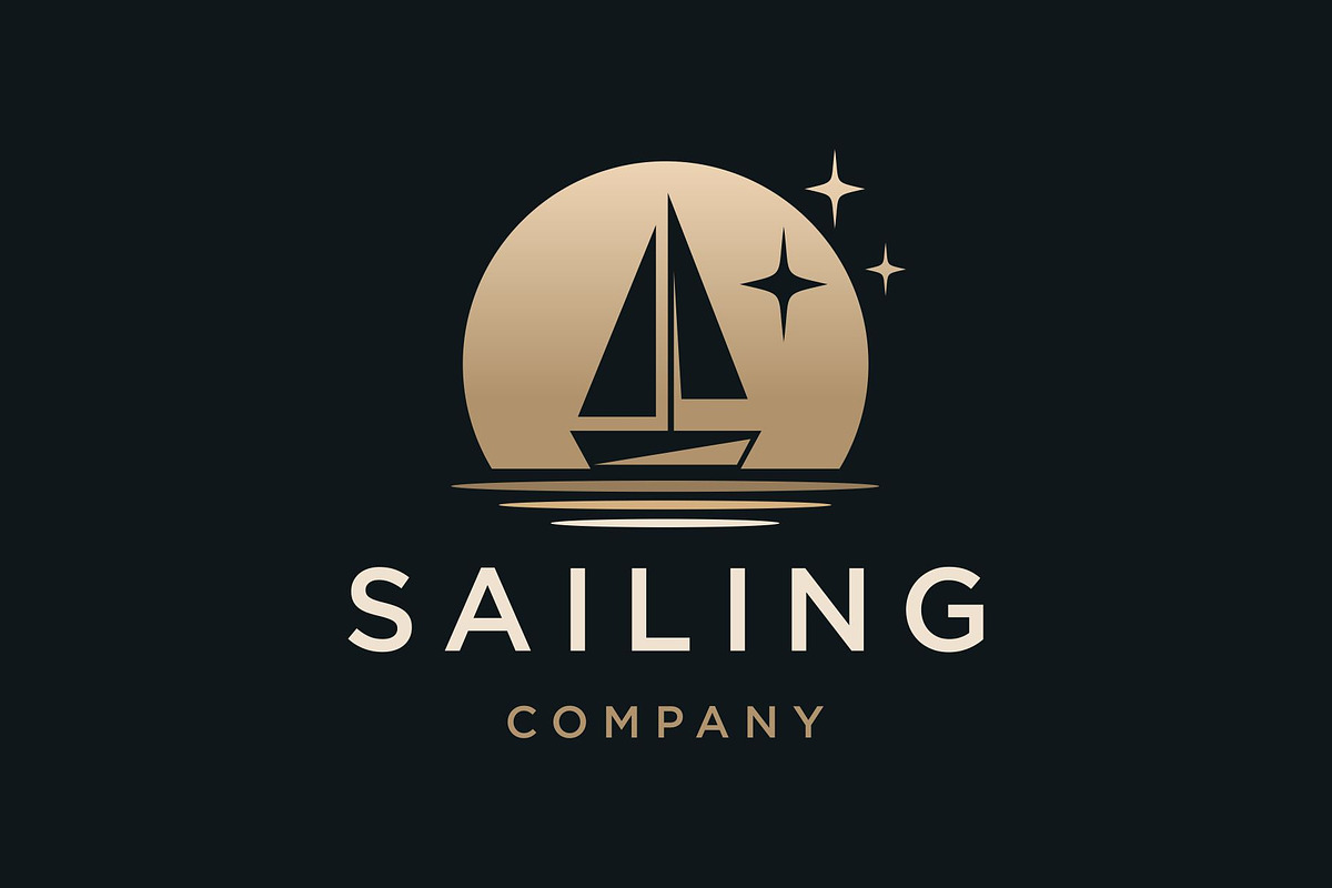 Sailing Boat Sunset Logo, a Branding & Logo Template by Buqancreative