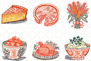 Hand Drawn Thanksgiving Clipart PNG, an Illustration by Black Bird Studio (Thumbnail 2 of 6)