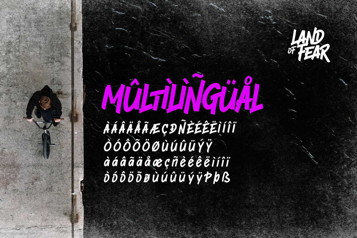 Land Of Fear - Street Type, a Handwritten Font by ikiiko (Photo 7 of 7)