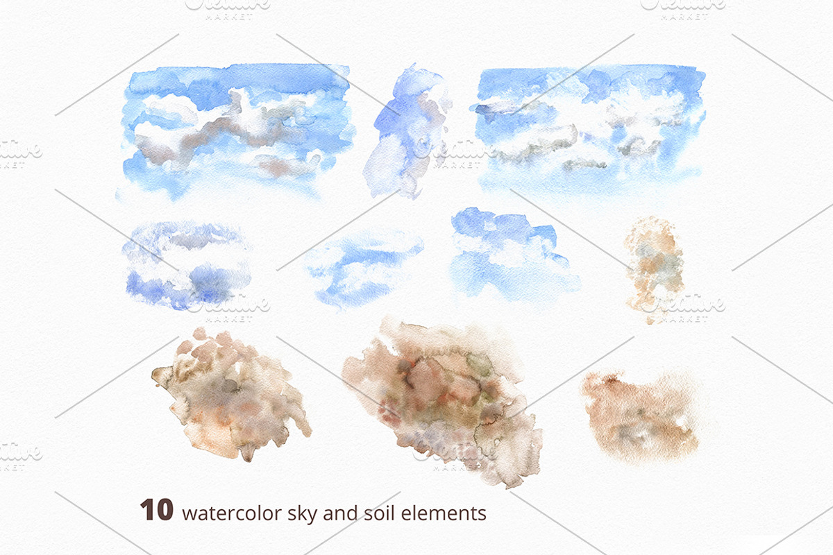 After Snow. Watercolor set., an Illustration by Dinkoobraz (Photo 15 of 19)