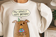 Cat and Animals Funny Birthday PNG, a Graphic by GlitterCraft (Thumbnail 79 of 101)