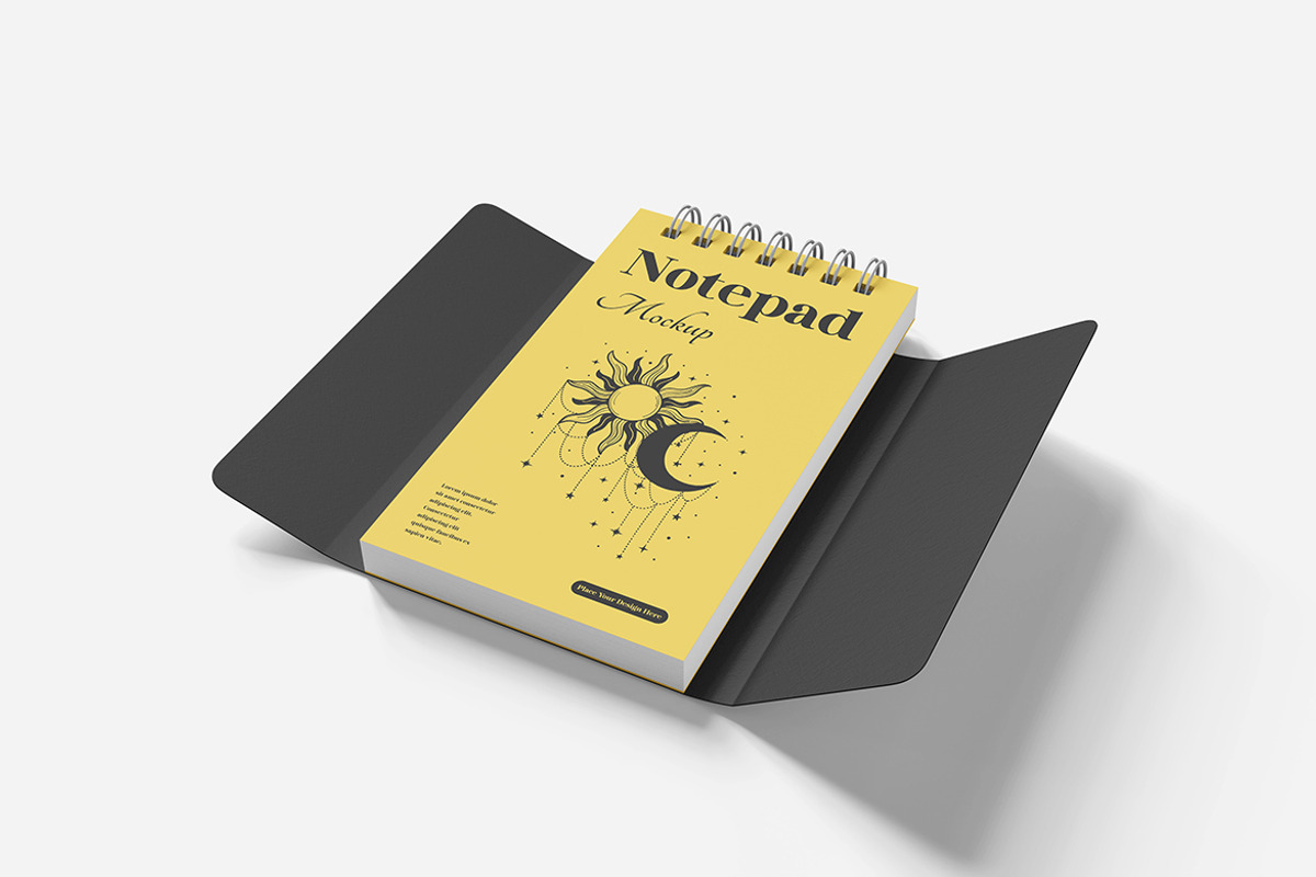 Notepad Mockup PSD, an Advertising Mockup by Indah (Photo 6 of 6)