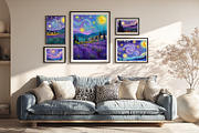 Starry Lavender Field Illustration, a Decorative Illustration by Housui Patterns (Thumbnail 11 of 12)