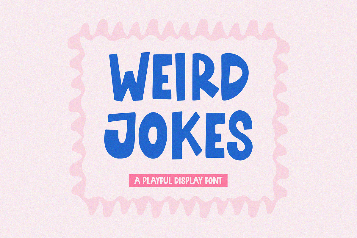 Weird Jokes Font, a Handwritten Font by Timurtype (Photo 1 of 7)