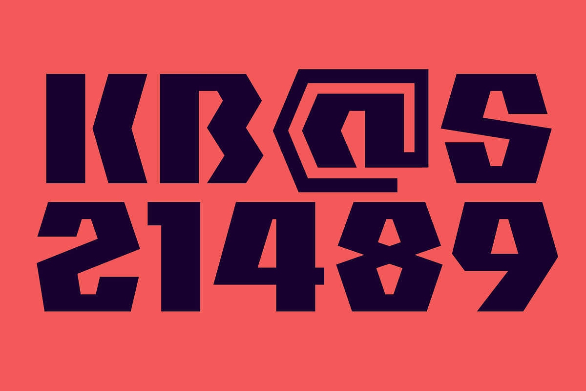 Rakd - Bold Geometric Display Typefa, a Font by ESEM (Photo 5 of 6)