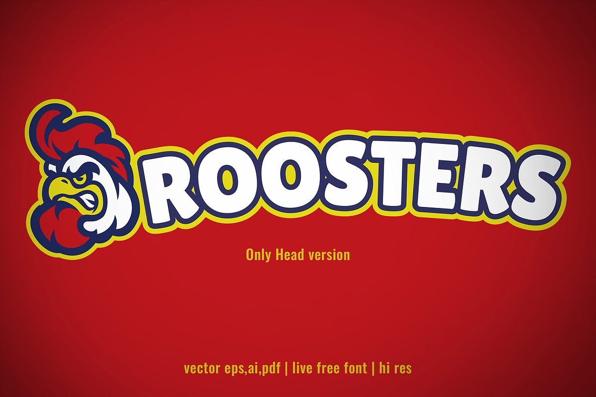 Angry Chicken Rooster Logo, a Branding & Logo Template by bazzier_graphik (Photo 3 of 3)