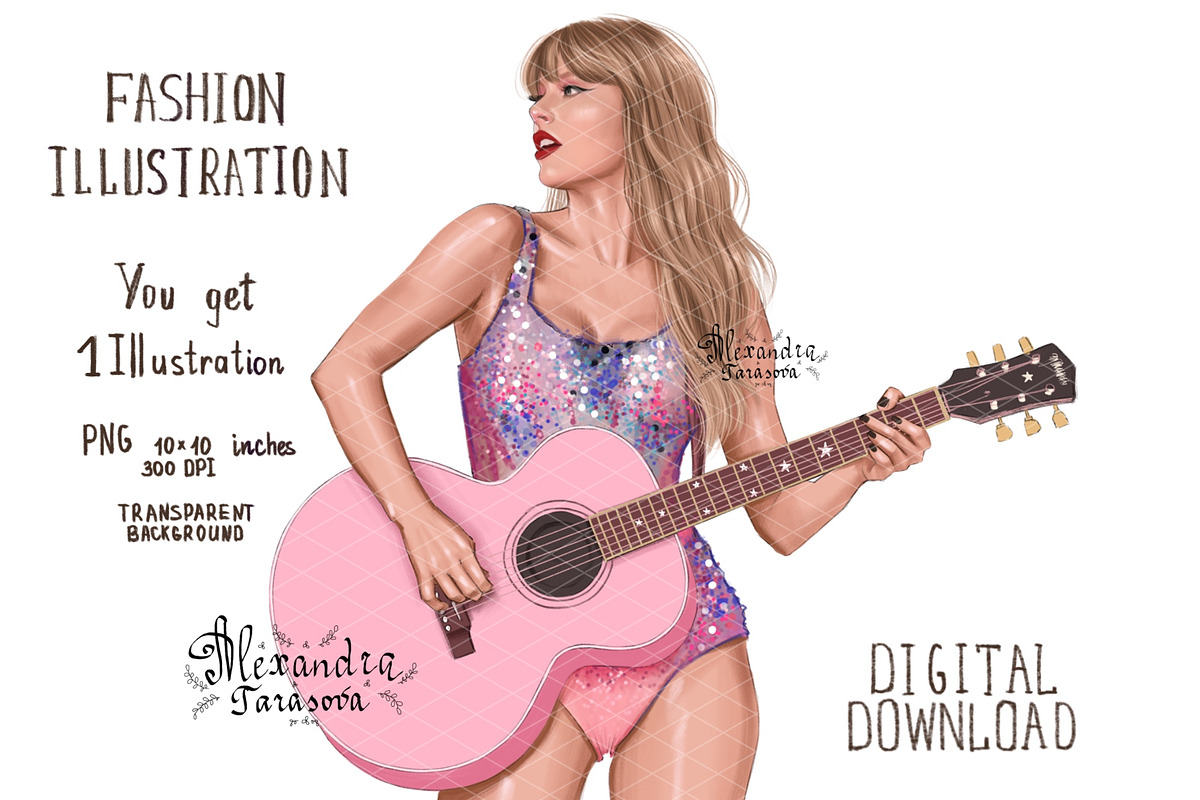 Taylor Swift Illustration, a Person Illustration by BigArtLab (Photo 1 of 3)
