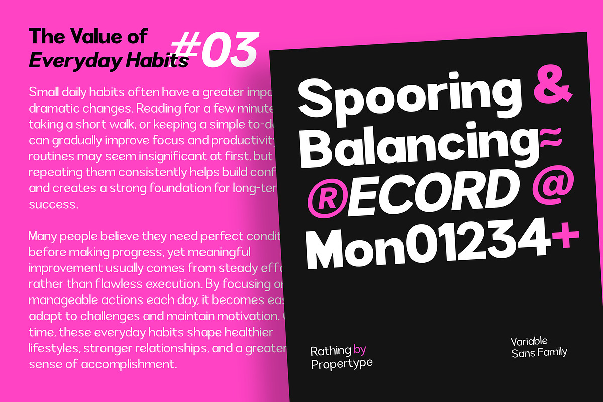 Rathing, a Sans Serif Font by Propertype (Photo 14 of 15)