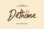 Dethone Signature, a Handwritten Font by Eltypesstudio (Thumbnail 1 of 11)
