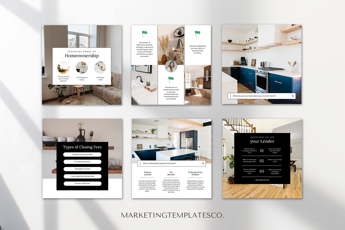 January Real Estate Instagram Posts, a Social Media Template by Marketing Templates Co. (Photo 4 of 9)