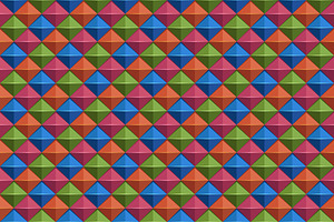 3D Colorful Diamond Grid Pattern, a Pattern Graphic by Mightyfire