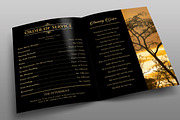 Classic Black & Gold Funeral Program, a Brochure Template by Royallove (Thumbnail 2 of 5)