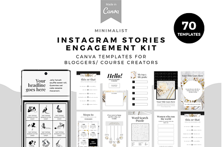 Minimalist Instagram Story template, a Marketing Template by The Blog Creative