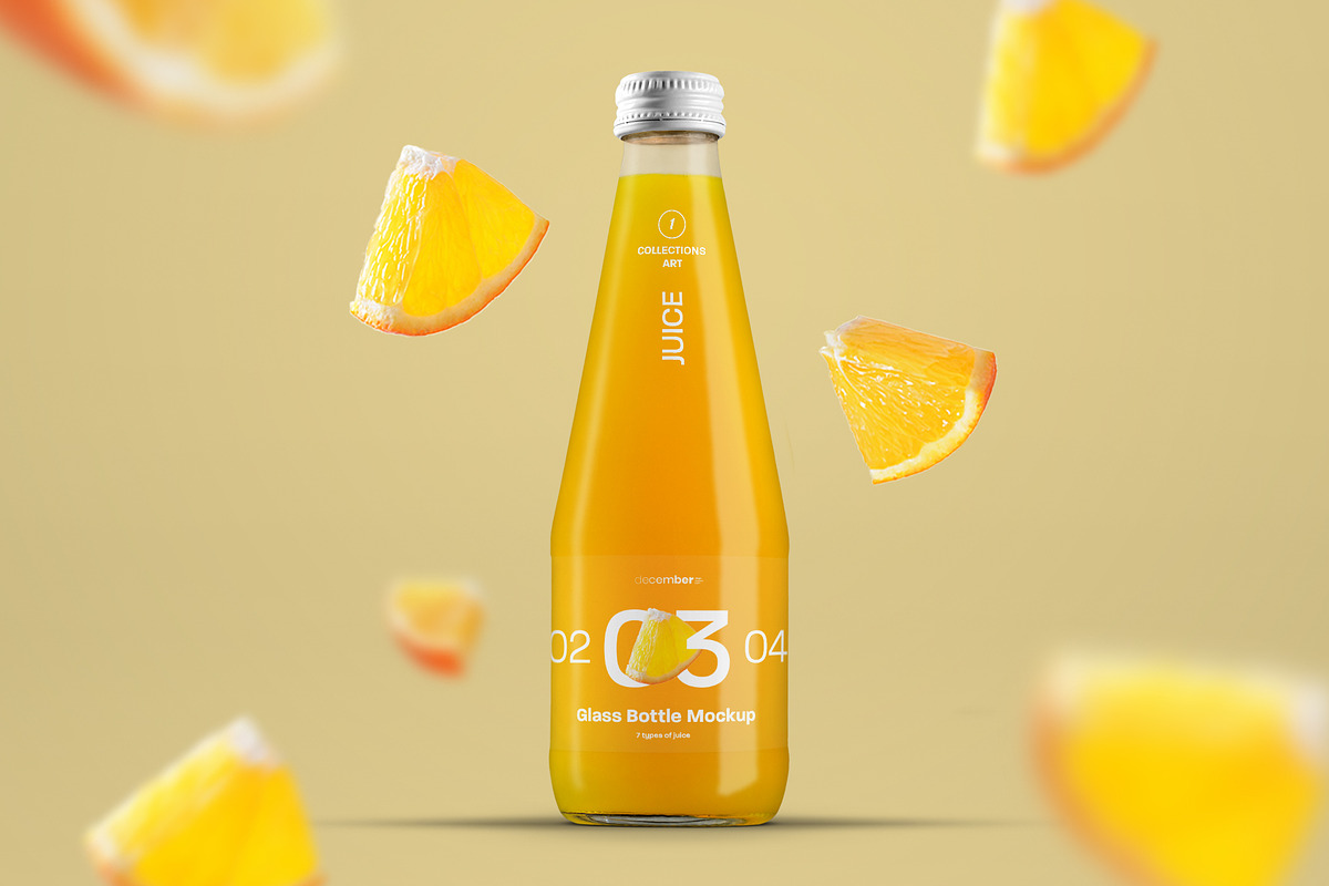3 Mockup Glass Juice Bottle, a Packaging Mockup by Grow Design Craft Studio (Photo 5 of 7)