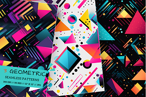 Vibrant Geometric Patterns, Retro