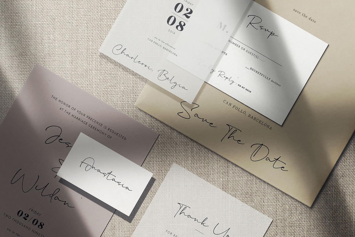 Estancia Elegant Signature Font, a Handwritten Font by RantautypeStudio (Photo 9 of 15)