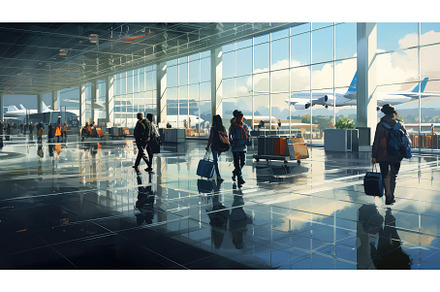 destination trip airport background, a Background Photo by pikepicture