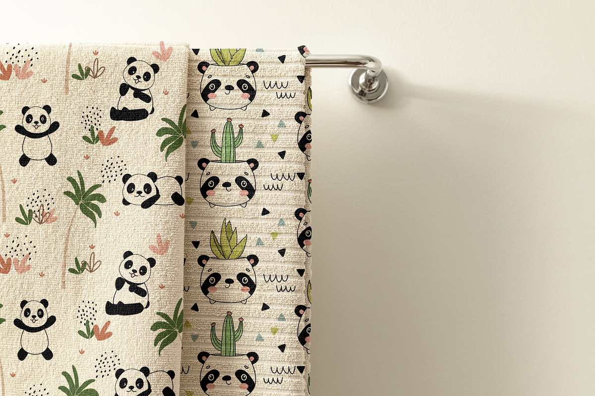 Cute panda seamless pattern, a Pattern Graphic by Digital Studio (Photo 5 of 7)