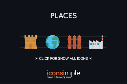iconsimple: places