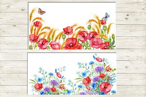 Floral Backgrounds Watercolor