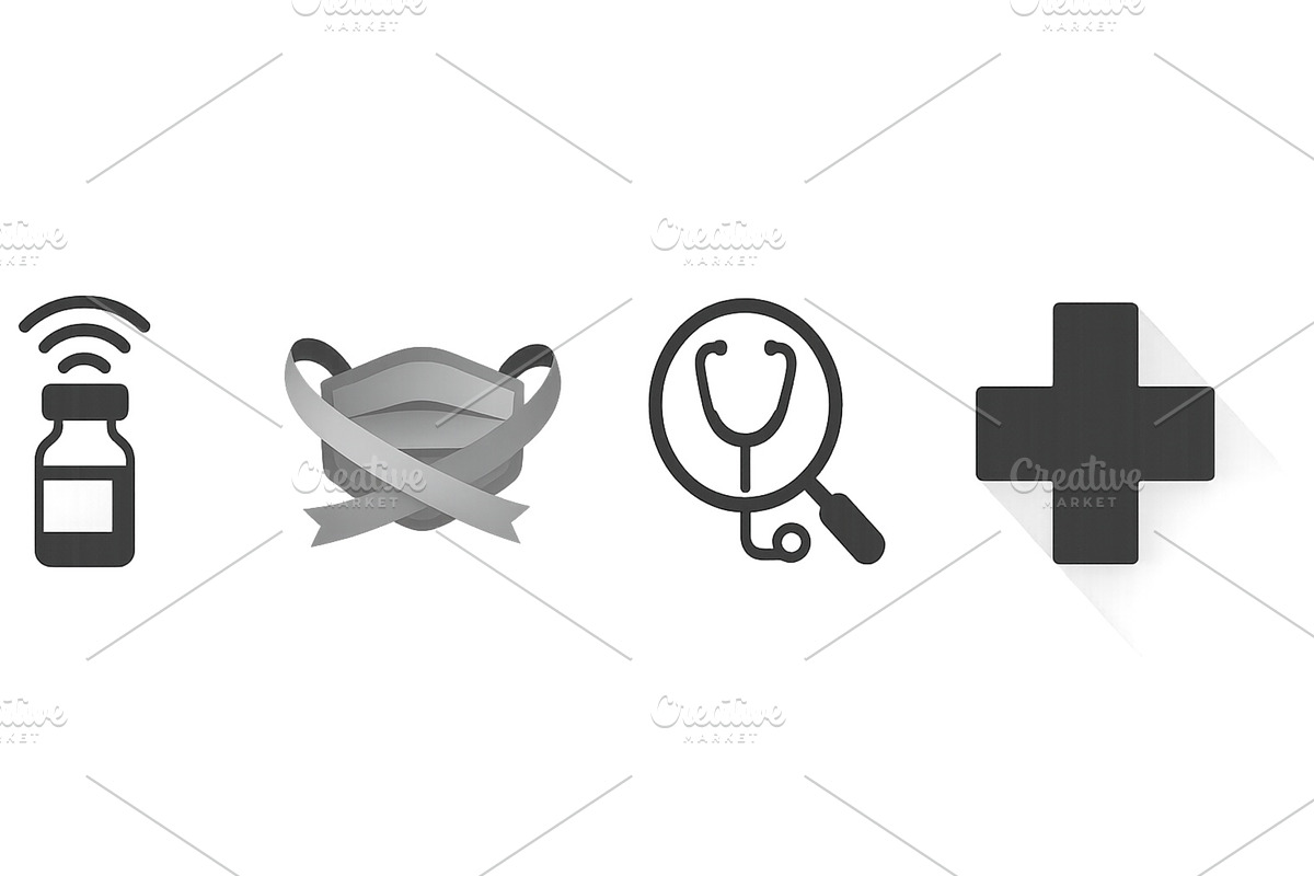 Health care symbols representing, an Object Illustration by ZinetroN