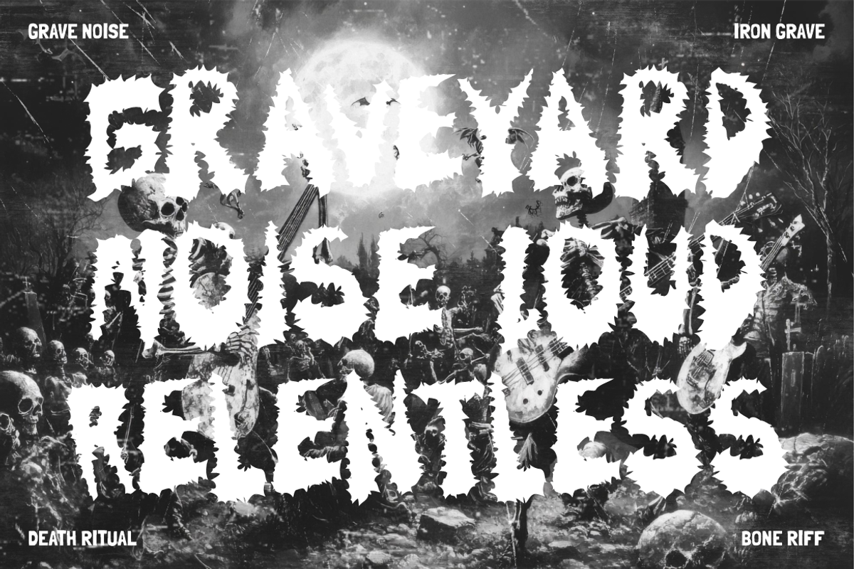 Gravebound Hardcore Font, a Font by PutraCetol Studio (Photo 2 of 5)