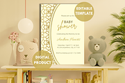 Baby Shower Invitation Template, an Invitation Template by SimoDigitalArt (Thumbnail 2 of 9)