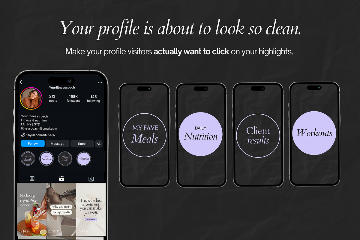 Fitness Instagram Highlight Covers, a Social Media Template by Motion Studio (Photo 3 of 7)