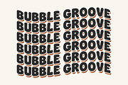 Bubble Groove | Bubbly retro font, a Handwritten Font by GenesisCreativeCo (Thumbnail 3 of 4)