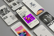 Phone Screen Presentation Mockup, a Device Mockup by zippypixelstudio (Thumbnail 4 of 7)