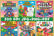 Cute Dragon Coloring Book for Kids, an Animal Illustration by Ink Gallery (Thumbnail 3 of 4)