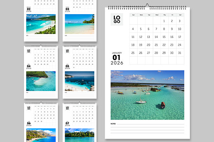 Wall Calendar 2026 Template
