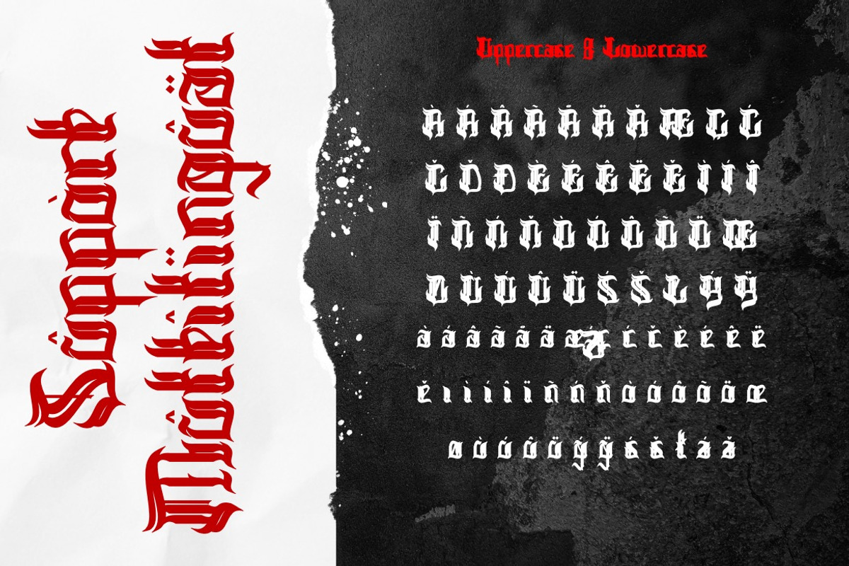 Backeys - Modern Blackletter Font, a Blackletter Font by Dhabee (Photo 8 of 17)