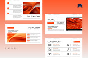 White Orange Modern Pitch Deck, a Presentation Template by Claymoon Lab (Thumbnail 4 of 7)
