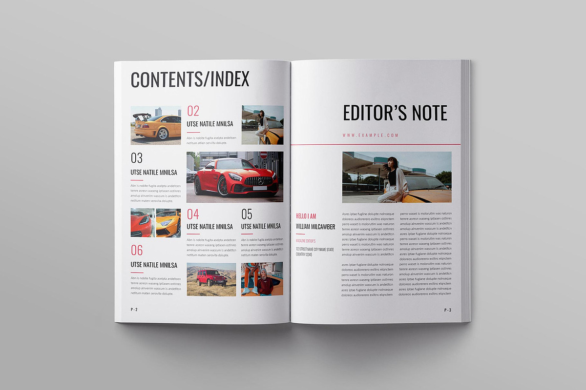 Car Magazine Template, a Magazine Template by ElvinPrint (Photo 2 of 8)