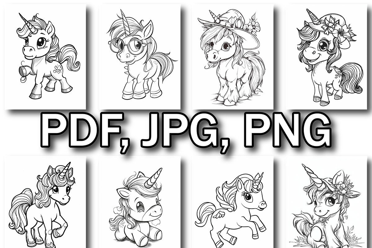 Enchanting Unicorn Coloring Book V2, an Animal Illustration by Design Zone (Photo 5 of 7)