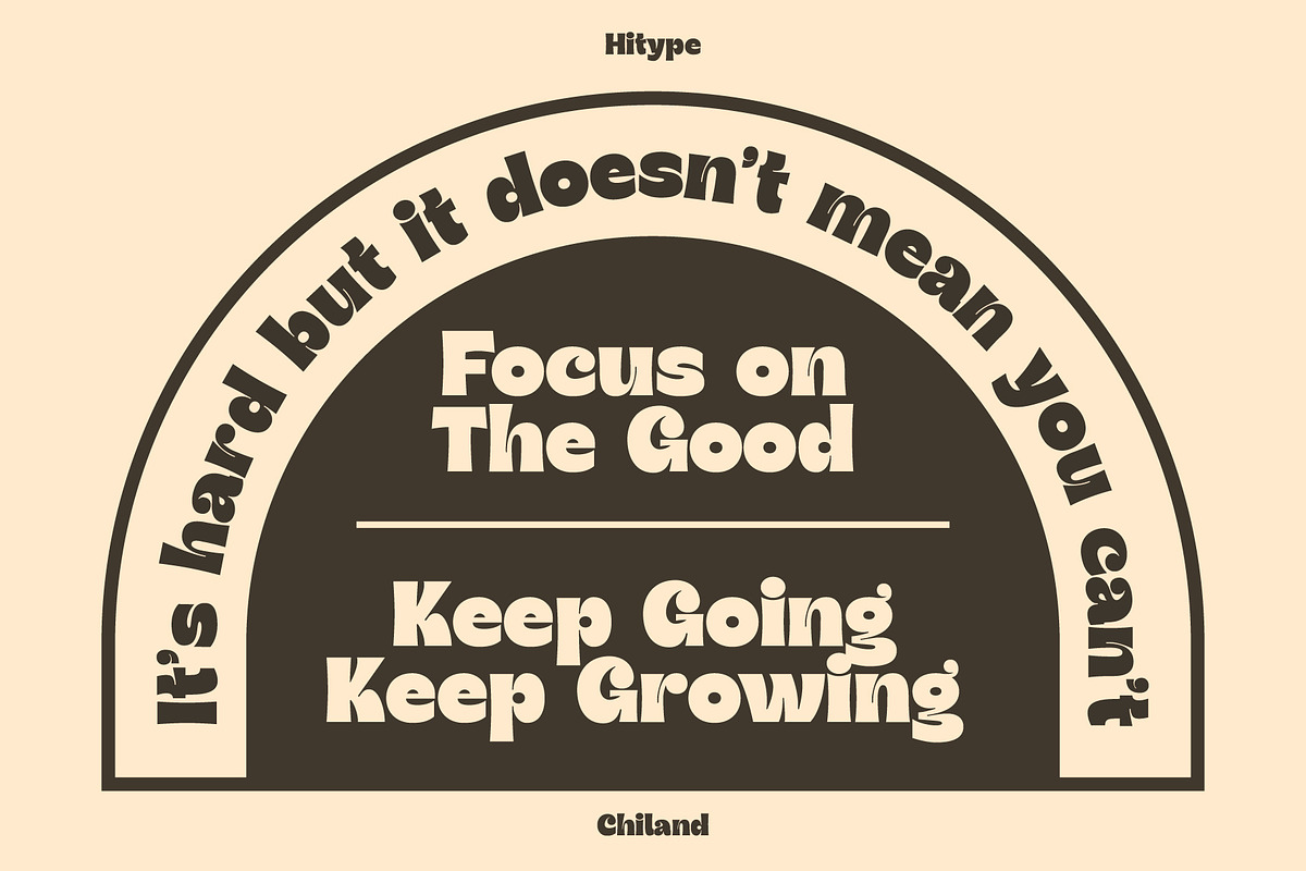 Chiland Display Typeface - Hitype, a Sans Serif Font by Hitype (Photo 3 of 11)