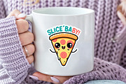 Funny,Slice Baby  Sticker PNG, an Illustration by DreamCafeArt (Thumbnail 5 of 7)