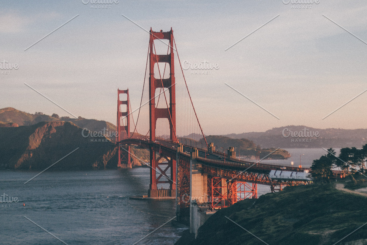 Golden Gate Sunrise Photo Pack, an Architecture Photo by Gold Poppy Co. (Photo 8 of 9)