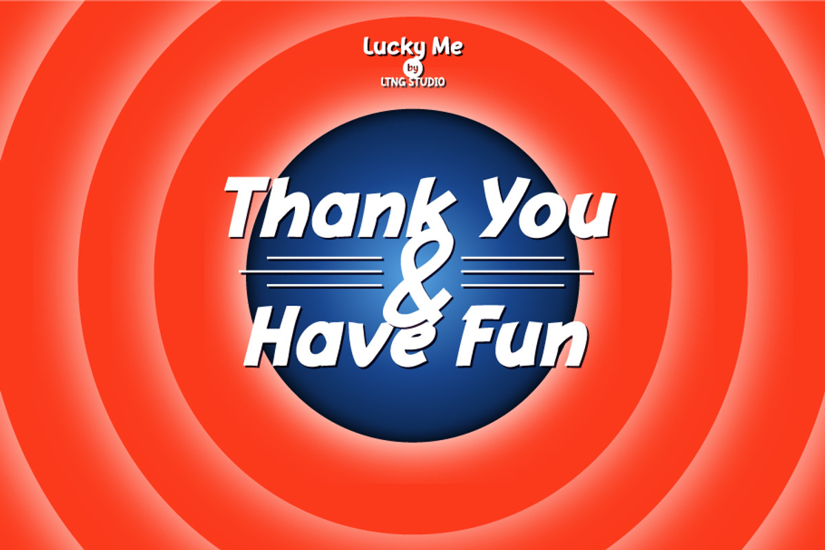 Lucky Me 90s Display Font, a Handwritten Font by LTNG STUDIO (Photo 9 of 9)
