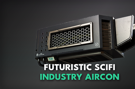 Futuristic Scifi Industry Aircon-PBR