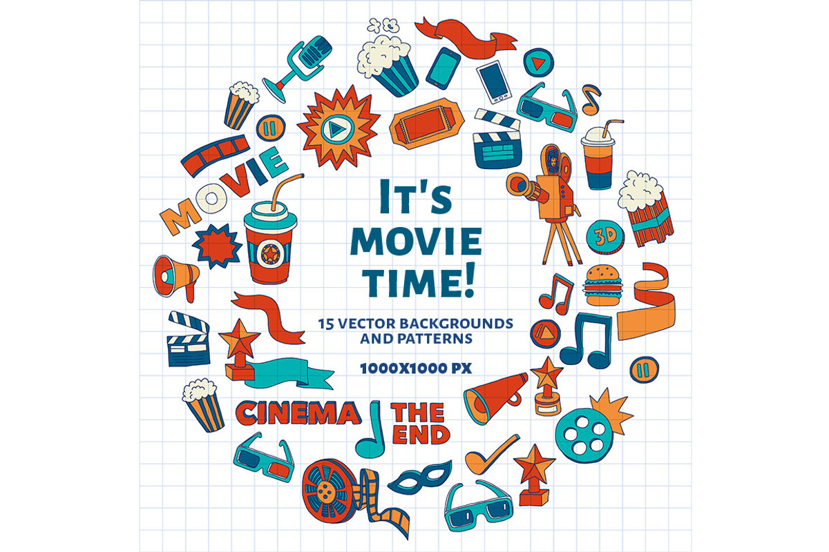 It's movie time! Notepad paper, a Texture Illustration by Art Loft (Photo 1 of 16)