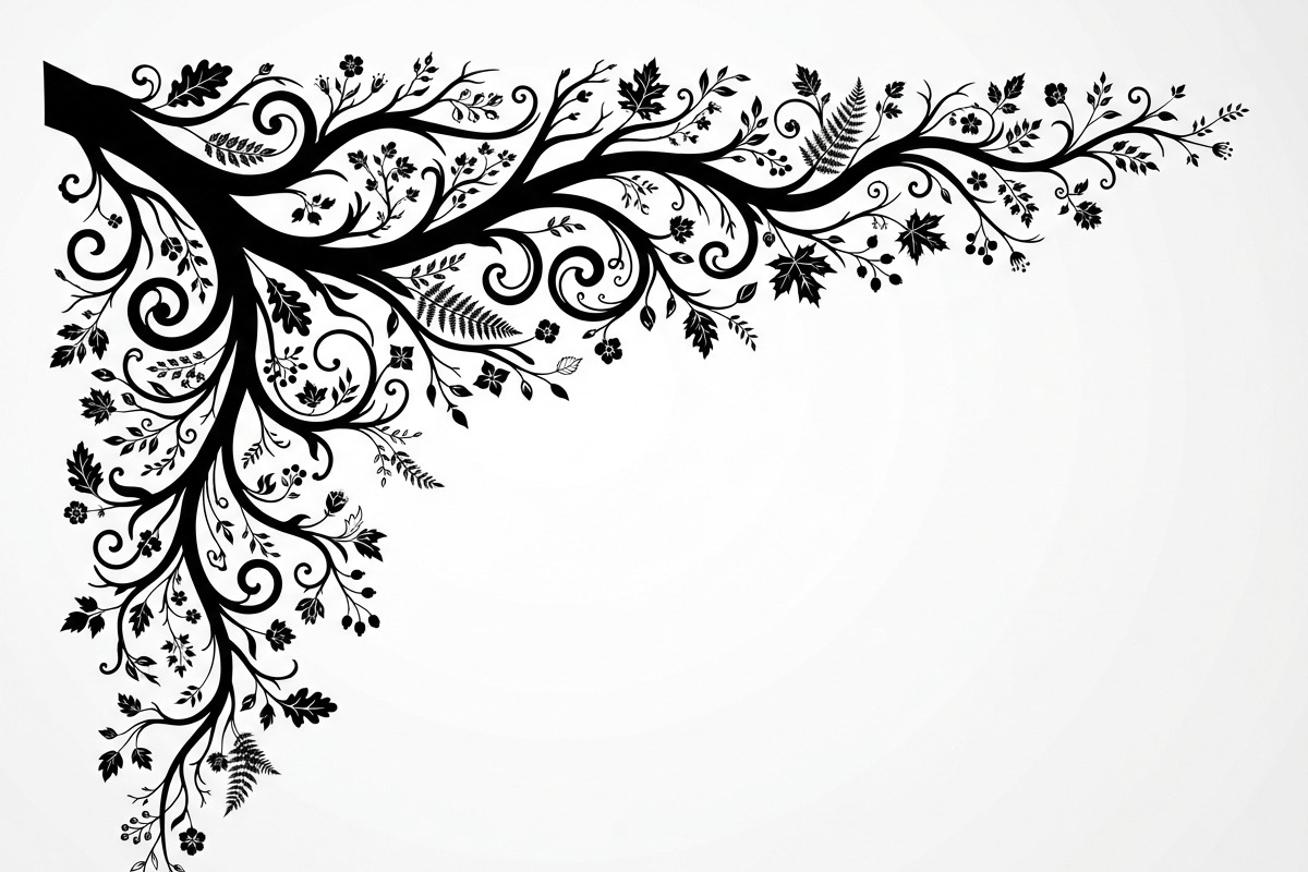 50 Tree Branch Corner Silhouette, a Decorative Illustration by Amazin_art (Photo 5 of 46)